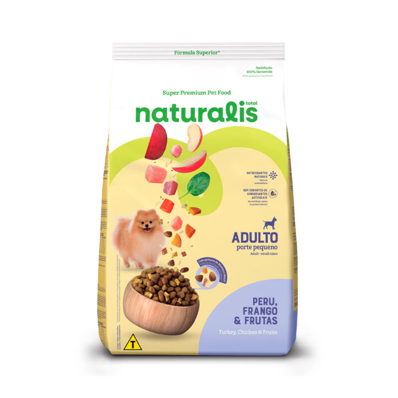 NATURALIS PERU, FRANGO E FRUTAS PORTE PEQUENO ADULTO 15KG