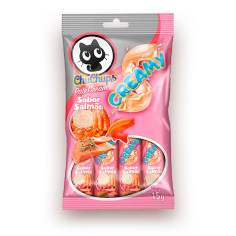 CHUCHUPS SALMÃO com 4 TUBINHOS